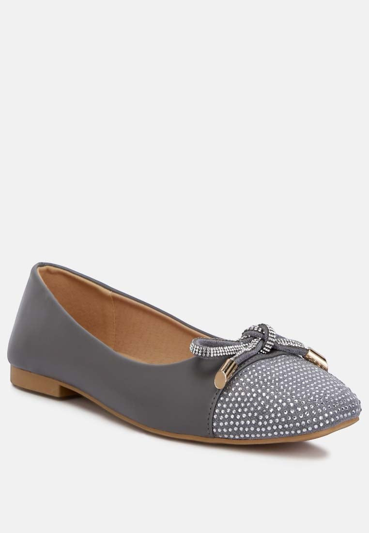 Ballerines Aine ornées de strass au bout