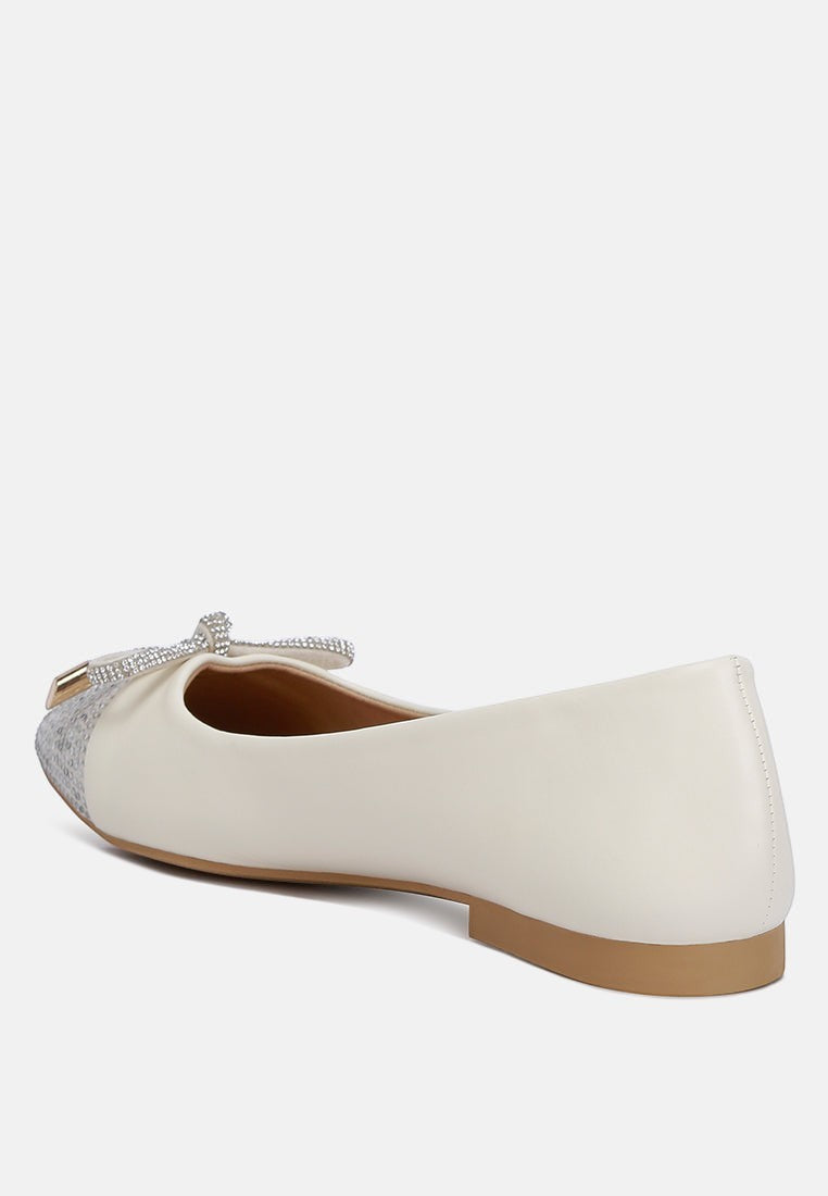 Ballerines Aine ornées de strass au bout