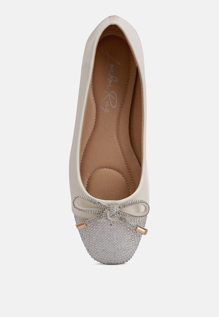 Ballerines Aine ornées de strass au bout