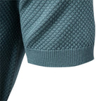 Men's short sleeve polo's in teal, perfect for casual outings