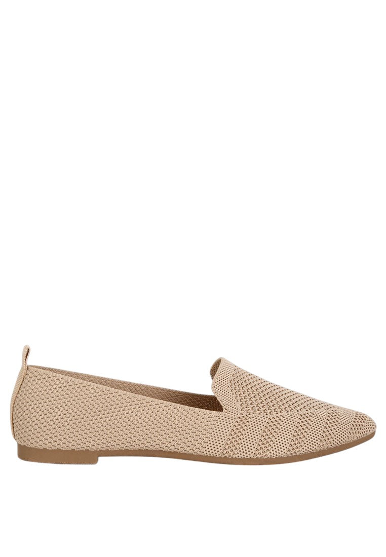 Akili Knit Textile Solid Flats