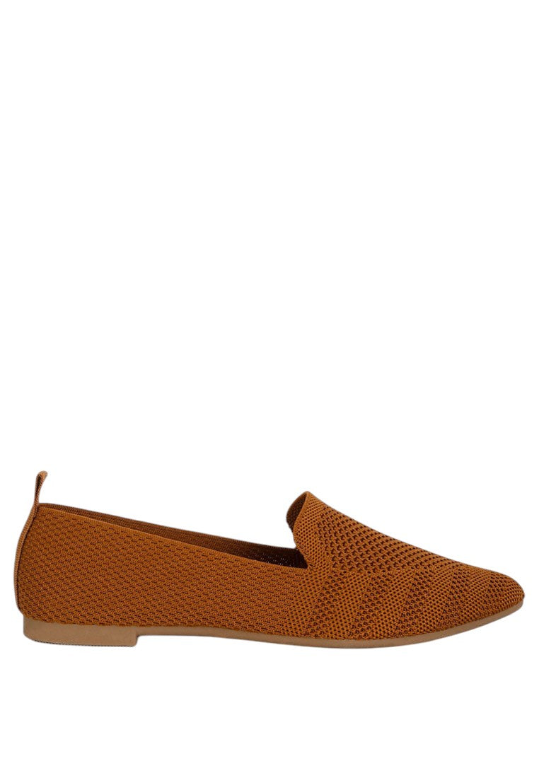 Akili Knit Textile Solid Flats