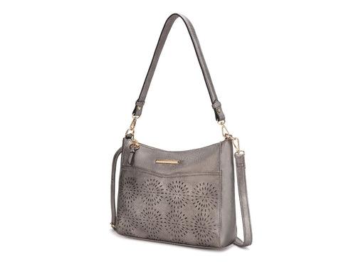 Wallets, Handbags & Accessories Alanis Laser Cut Vegan Leather Women’s Shoulder Bag