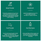 Travel Essentials - Toiletries All-Natural Body Powder Eco-Friendly