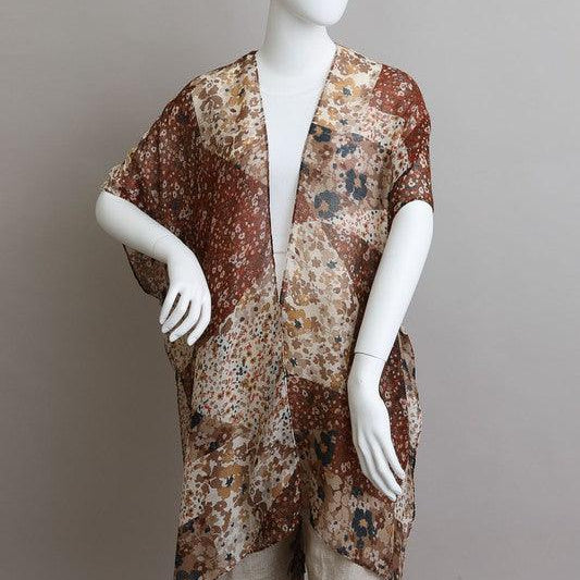 Women's Accessories Allover Floral Print Kimono