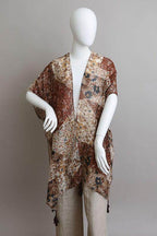 Allover Floral Print Kimono - VacationGrabs
