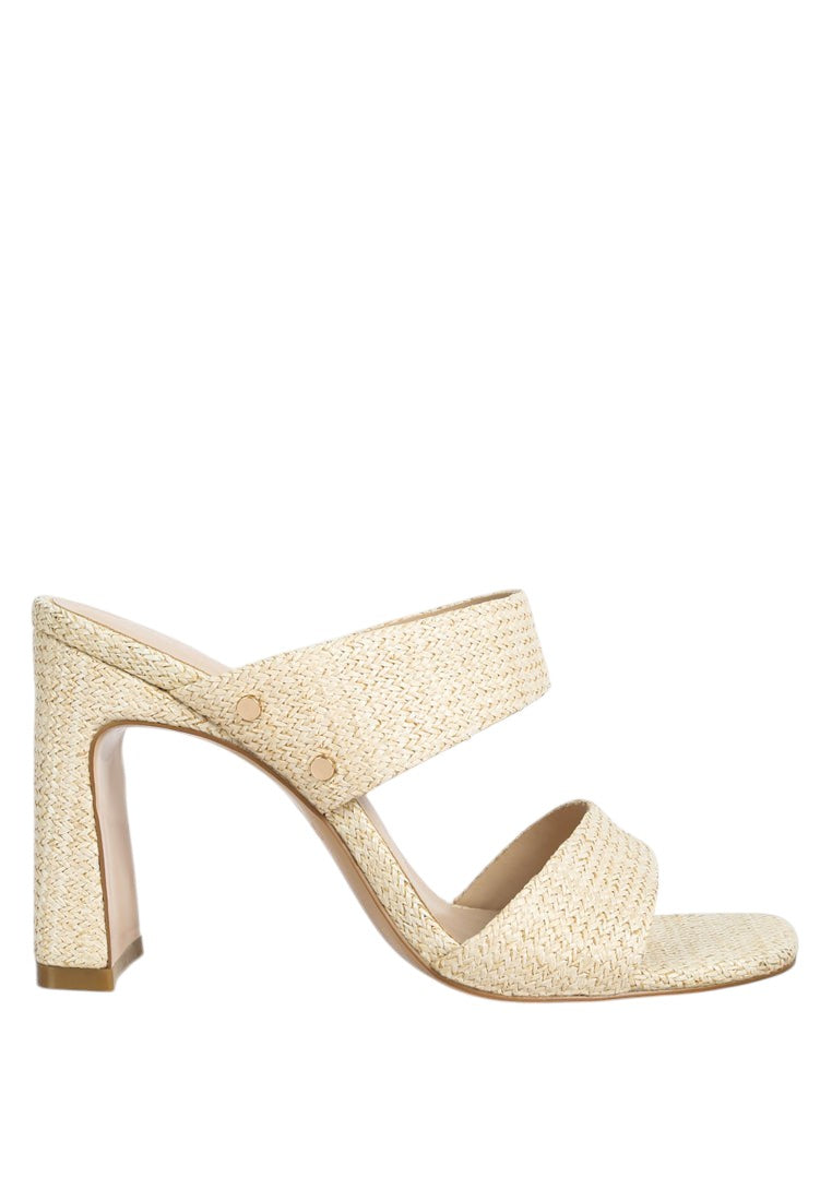 Alodia Slim Block Heel Sandals