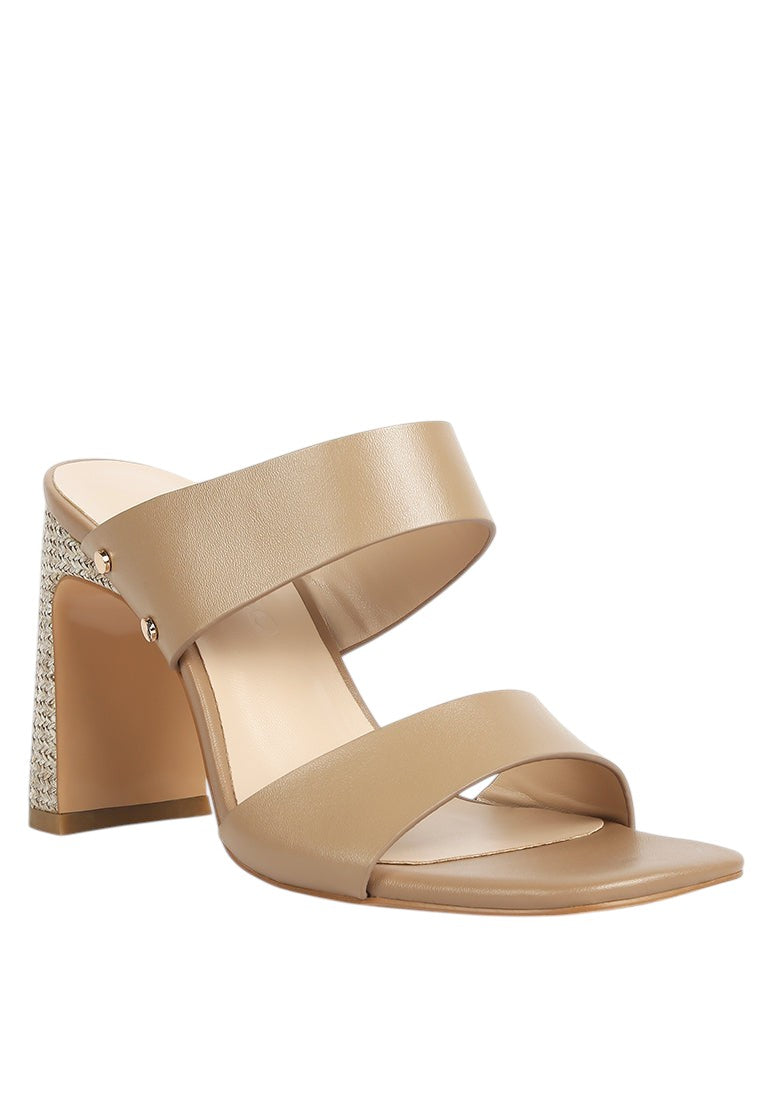 Alodia Slim Block Heel Sandals