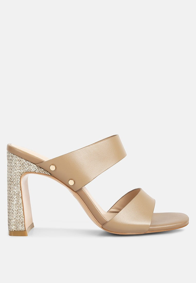 Alodia - Sandales fines à talons blocs