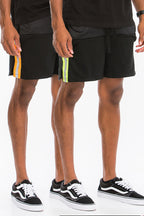 Quarter Mesh Shorts with Reflective Side Tape