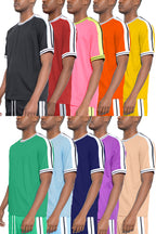 Side Stripe Cotton T-Shirt – Casual Vacation Tee