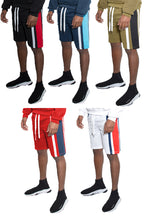 Teddy French Terry Shorts – Color Block Stripe