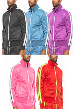 Front Pleat Full-Zip Track Jacket