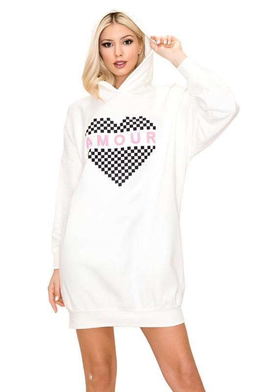 Women's Dresses Women's Amour Hoodie Sweatshirt Dress