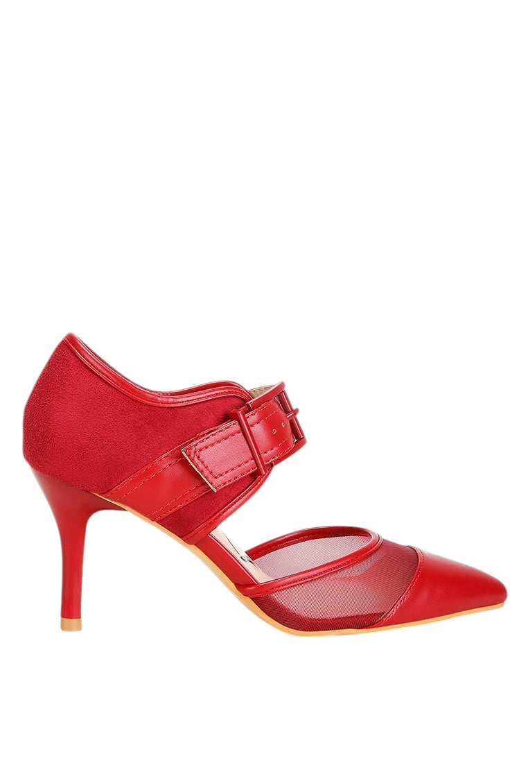 Aneri Buckle Detail Pump Sandals