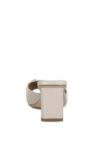 Beige ankle strap sandals mid heel, perfect for summer outings