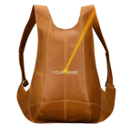 Anti-Theft Crazy Horse Leather School Backpack Travel Bag