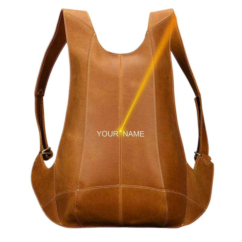 Anti-Theft Crazy Horse Leather School Backpack Travel Bag
