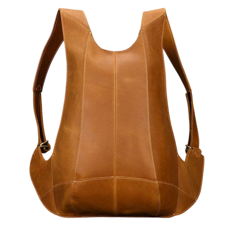 Mochila antirrobo de cuero Crazy Horse para la escuela y viajes