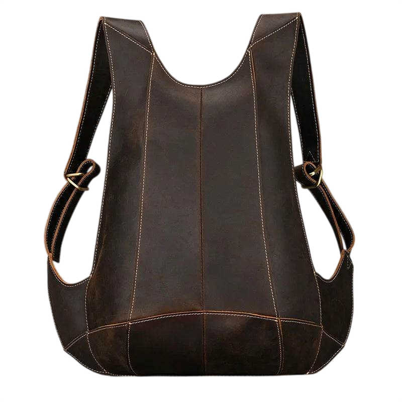 Mochila antirrobo de cuero Crazy Horse para la escuela y viajes