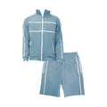 Arctic Blue Jordan Track Jacket Short Set - VacationGrabs