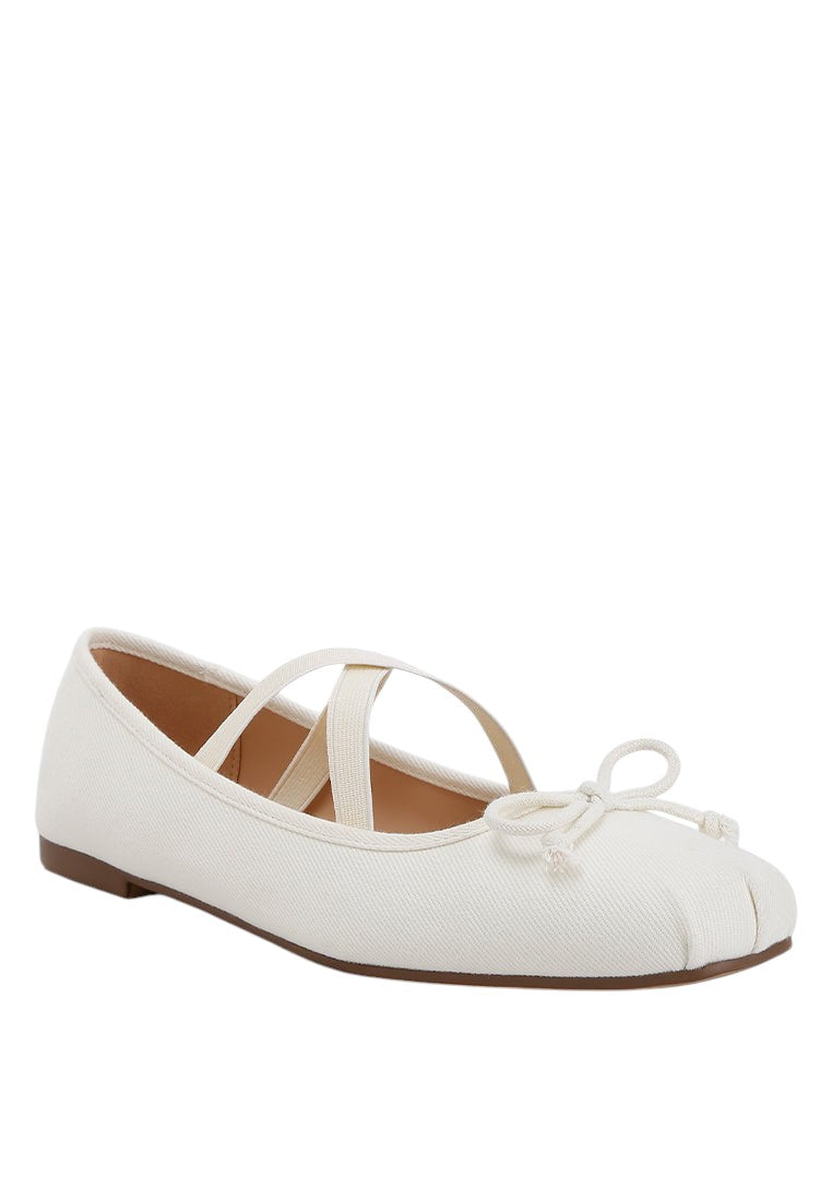 Arimer Criss Cross Strap Ballet Flats