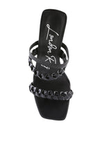 Arnie Braided Straps Block Heeled Sandals