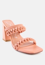 Arnie Braided Straps Block Heeled Sandals