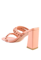 Arnie Braided Straps Block Heeled Sandals
