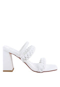 Arnie Braided Straps Block Heeled Sandals
