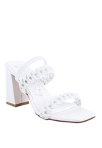 Arnie Braided Straps Block Heeled Sandals