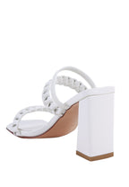 Arnie Braided Straps Block Heeled Sandals