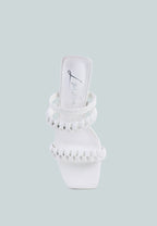 Arnie Braided Straps Block Heeled Sandals