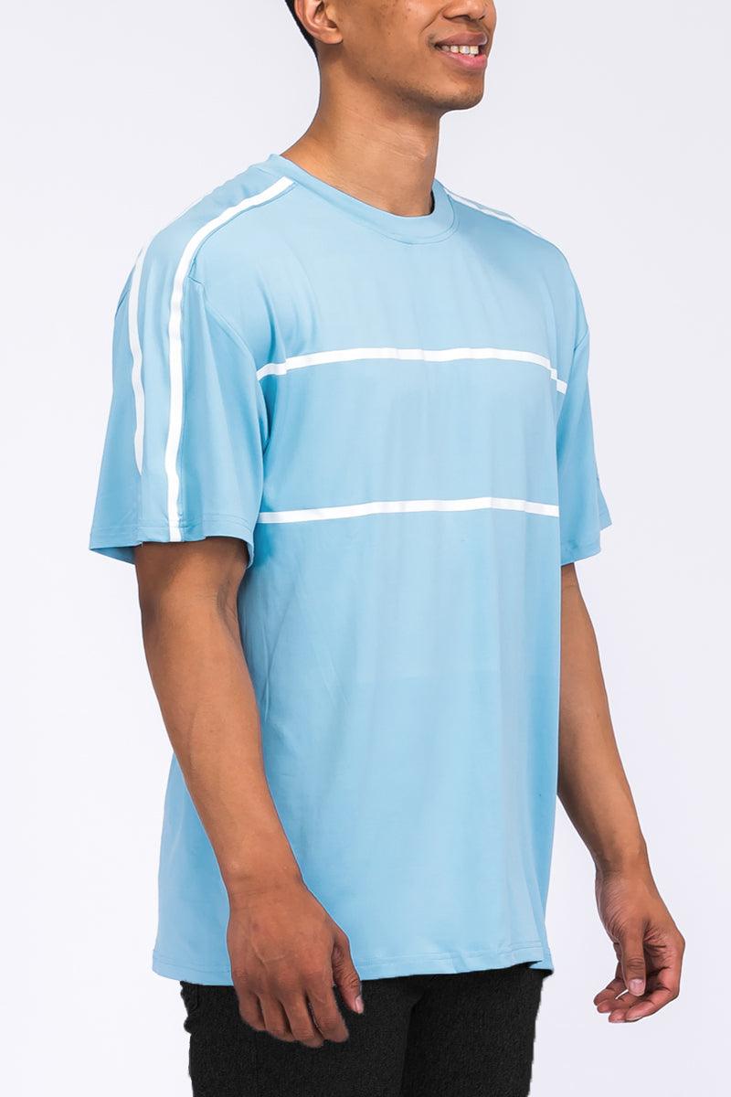 Men's Shirts - Tee's Artic Blue Jordan Solid Tape Tshirt