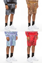 Paisley All Over Print Shorts – Elastic Waist