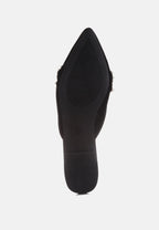 Astre Pearl Embellished Shimmer Mules