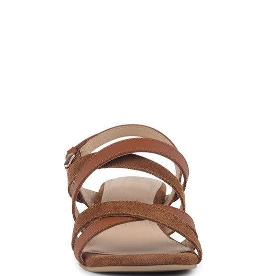 Women's Shoes - Sandals Astrid Mid Heeled Block Leather Sandal