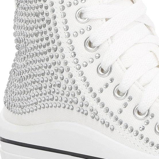 Women's Shoes - Sneakers Asuka Rhinestone Embellished Ankle-Length Sneakers