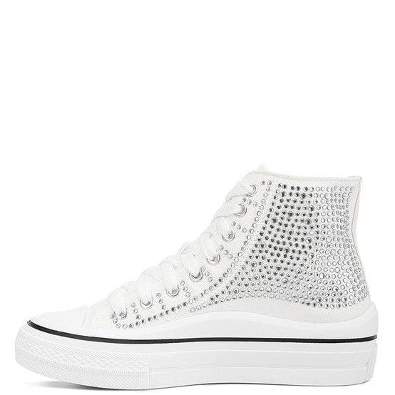Women's Shoes - Sneakers Asuka Rhinestone Embellished Ankle-Length Sneakers