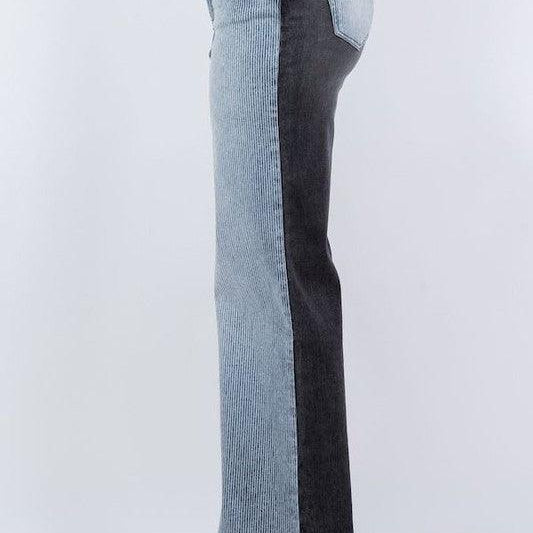 Women's Jeans Asymmetrical Wide leg Jean in Black