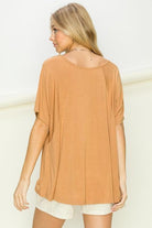 Women's Shirts At Rest Oversized Short Sleeve Top
