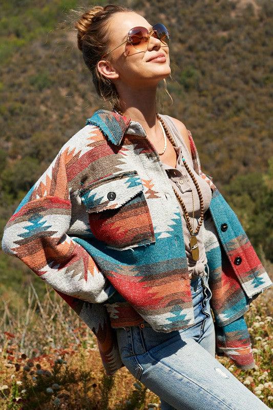Women's Shirts Autumn Eldora Aztec Jacket