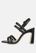 Avianna Slim Block Heel Sandal