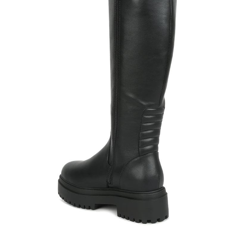 Women's Shoes - Boots Axle Round Toe Platform Knee High Boots