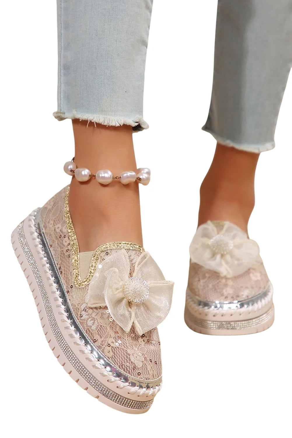 Ayah Breathable Lace Loafer Shoes