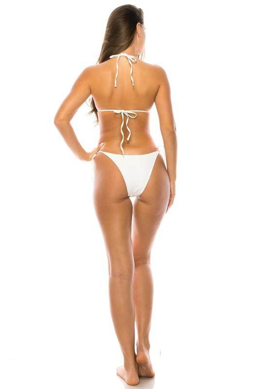 Swimwear - Triangular Two Piece Size Bikini - VacationGrabs