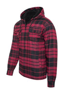 Men's JacketsMen's Flannel Sherpa Lined Jacket with Hood - VacationGrabs