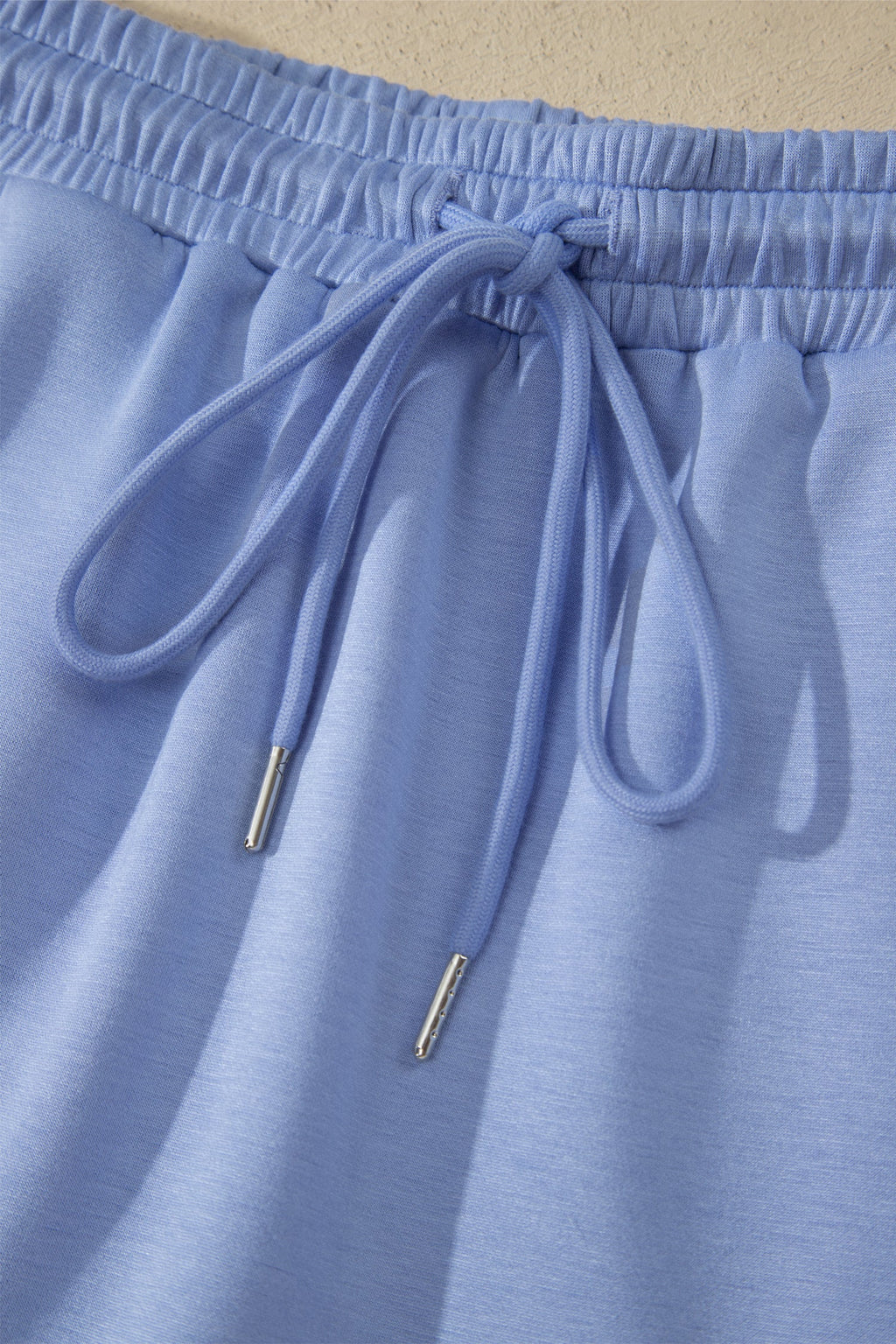 Stripe Trim Polo Tee & Drawstring Skirt Set