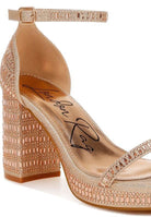 Ronan Rhinestones Embellished Block Sandals - VacationGrabs