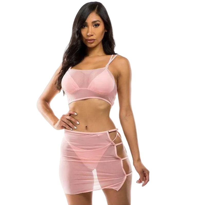 Mesh Cover Two-Piece Set - VacationGrabs